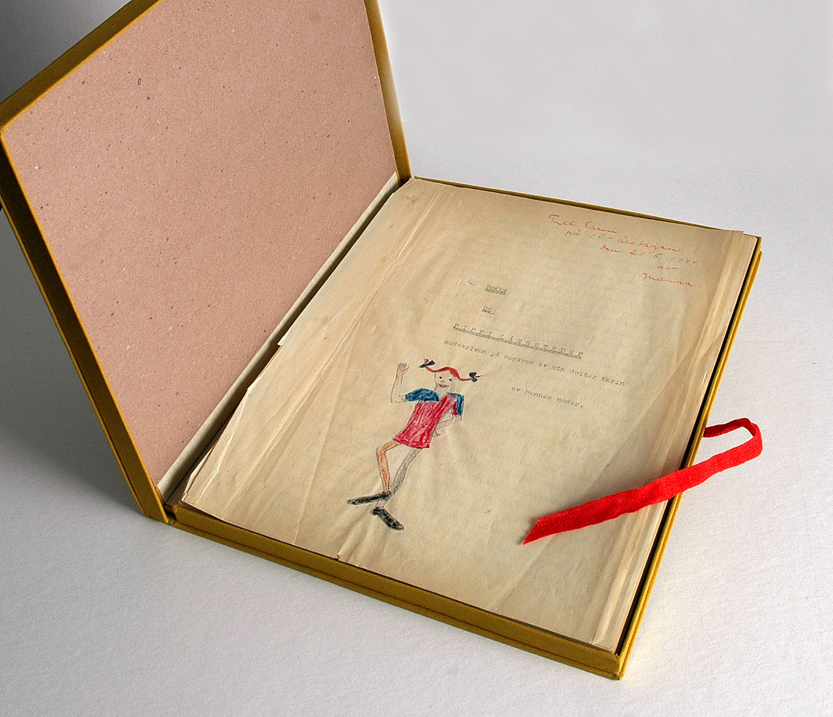［長くつ下のピッピの世界展］見どころ解説　その１「オリジナル・ピッピ　Ur-Pipp（i The original manuscript of Pippi Longstocking）」